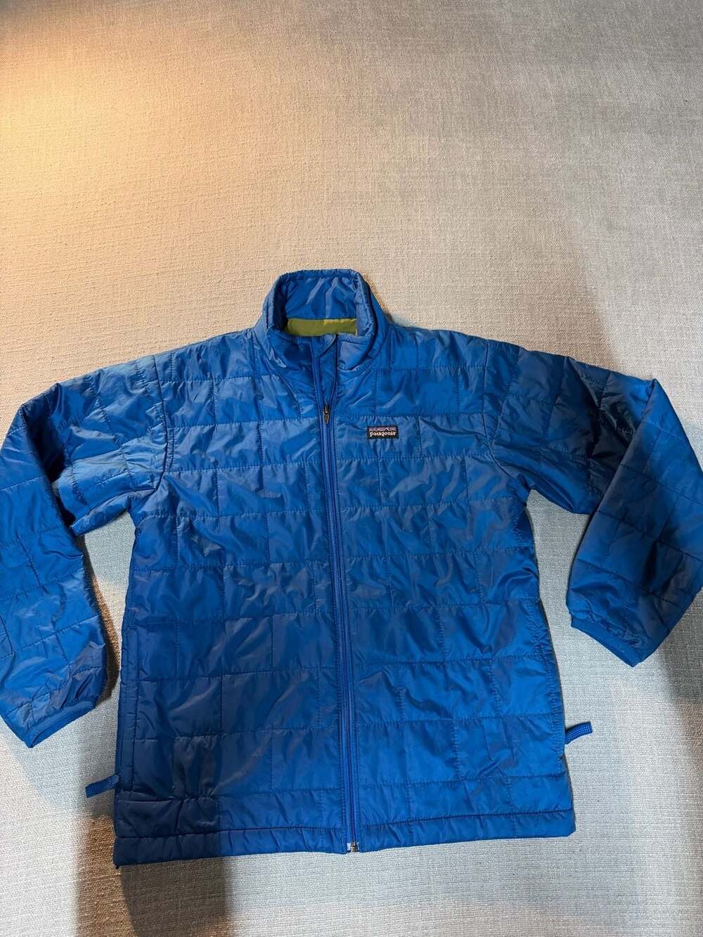 Patagonia Nano Puff Jacket Size M 10 Kids Blue Quilted